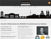 Tablet Screenshot of immobilienservice-koblenz.de